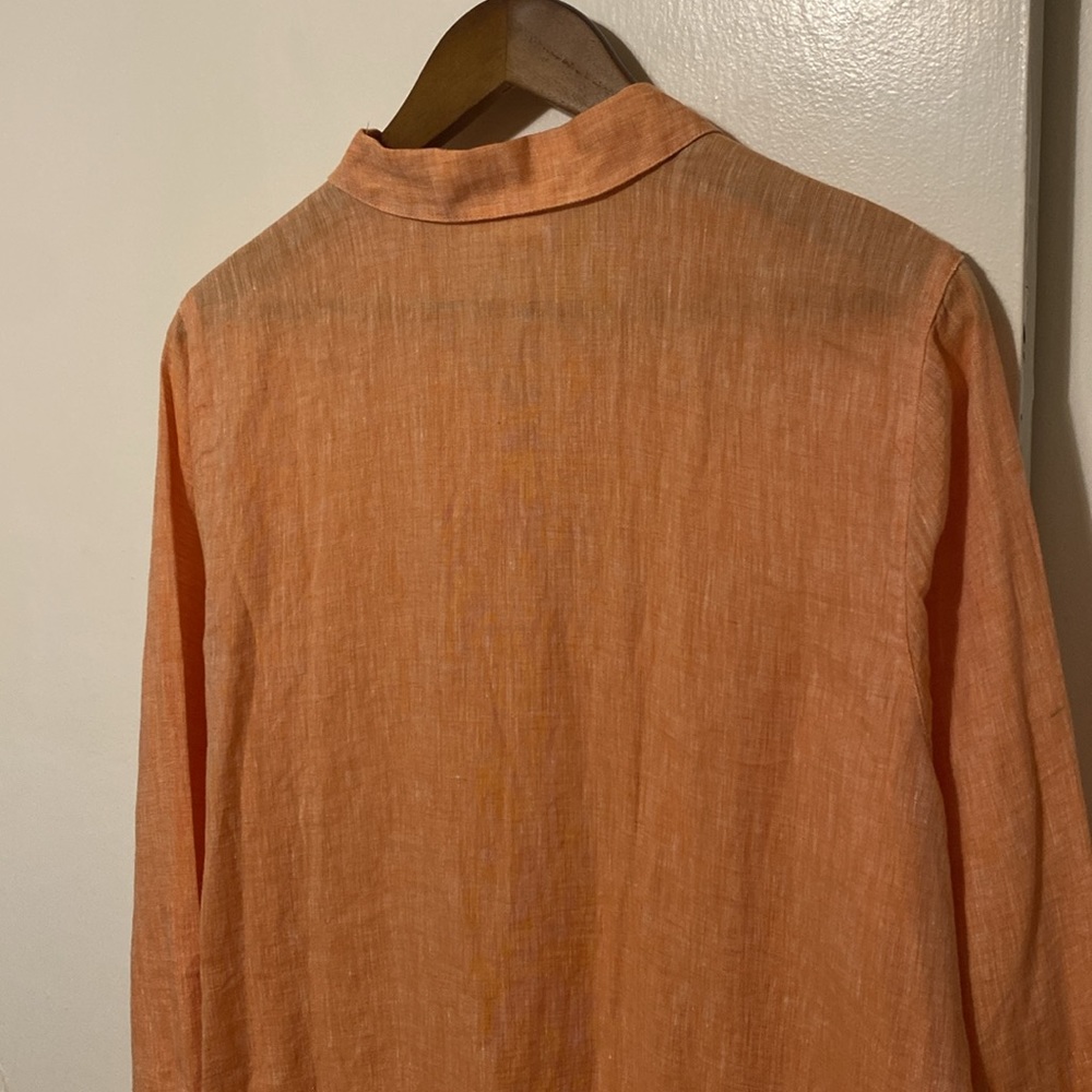 J. Jill Peach linen Tunic Top - Picture 9 of 14